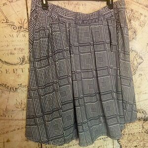 NWT Lularoe Madison Skirt 3X Black and White Houndstooth